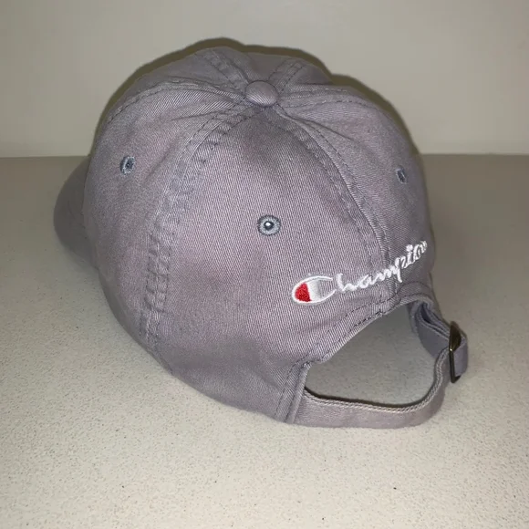 CHAMPION Classic Gray Adjustable Hat Cap - Picture 3 of 6
